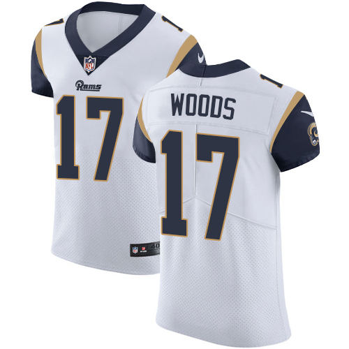 Nike Rams #17 Robert Woods White Men's Stitched NFL Vapor Untouchable Elite Jersey - Click Image to Close
